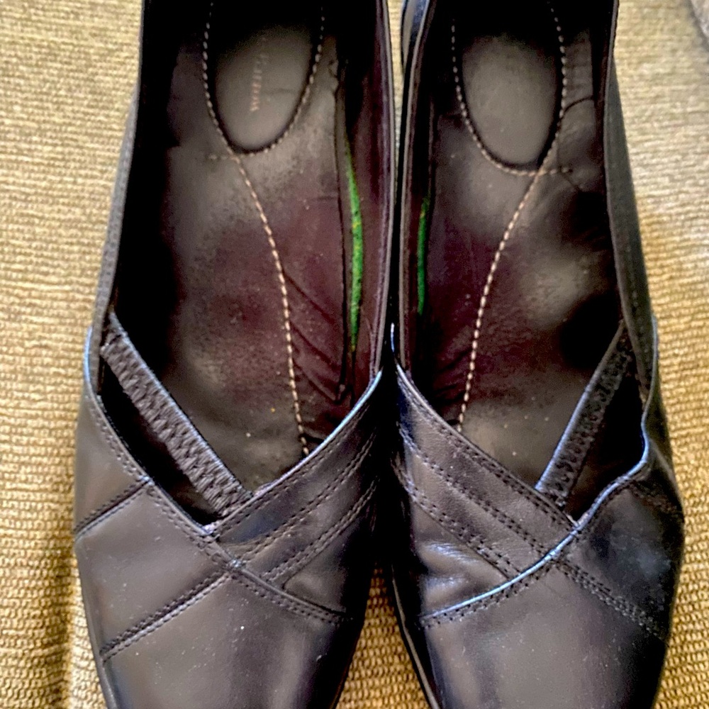 Croft & Barrow Womens Aubrie black Loafers Slip on Leather shoes 8 M